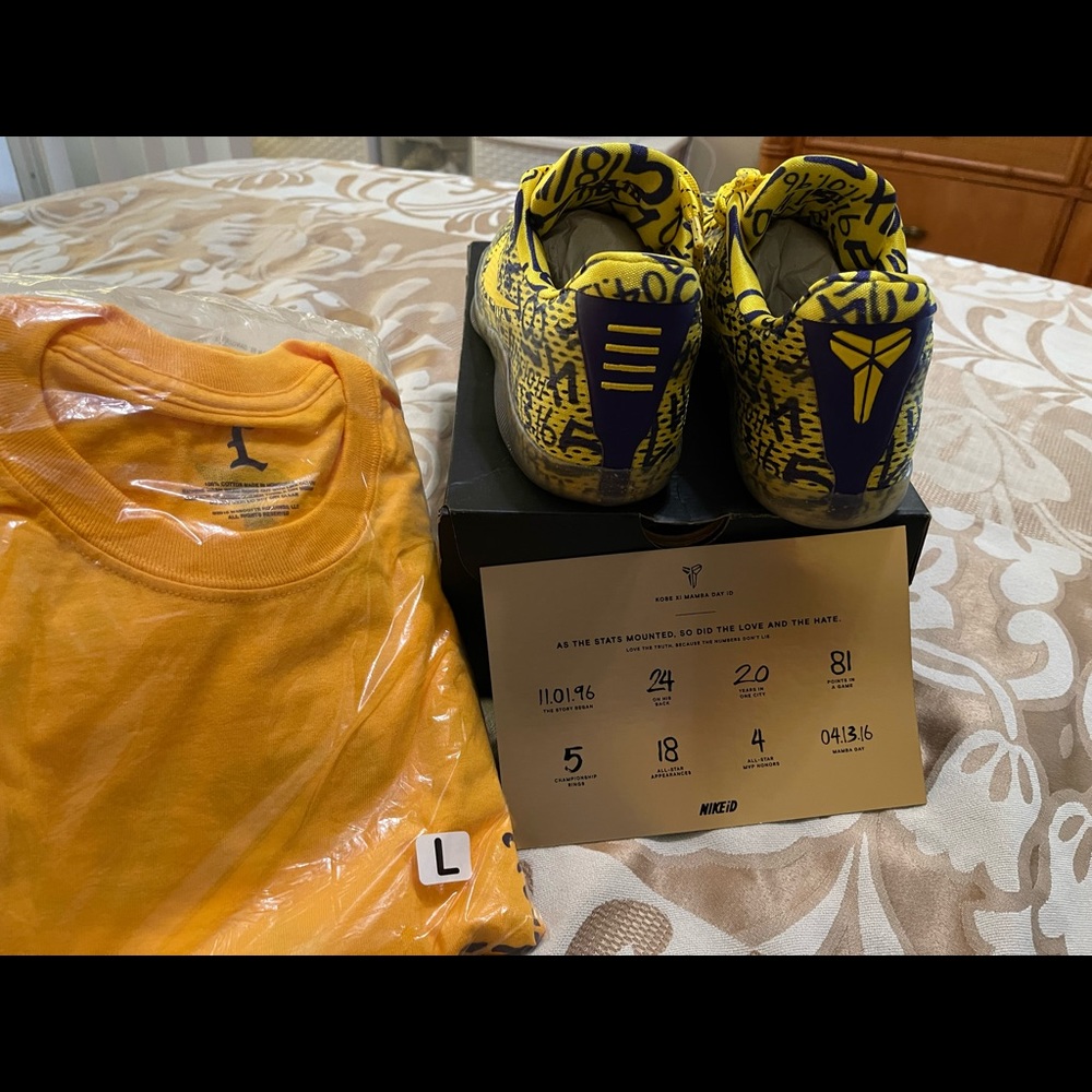 Extremely RARE Kobe Bryant MAMBA DAY sneakers. Has all of his stats. MINT - Picture 7 of 8